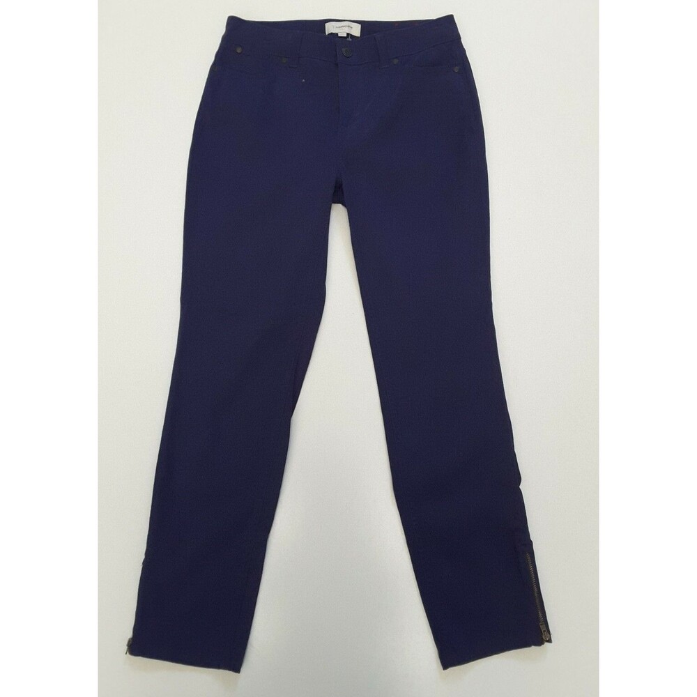 Talbots Ankle Zip Flat Front Pants Purple Size 4